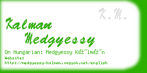 kalman medgyessy business card